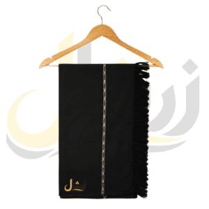 Peshawari Chappal 15 Black Plain 100% Acrylic Men Shawl