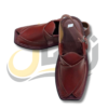 Burgundy Takidar Peshawari chappal