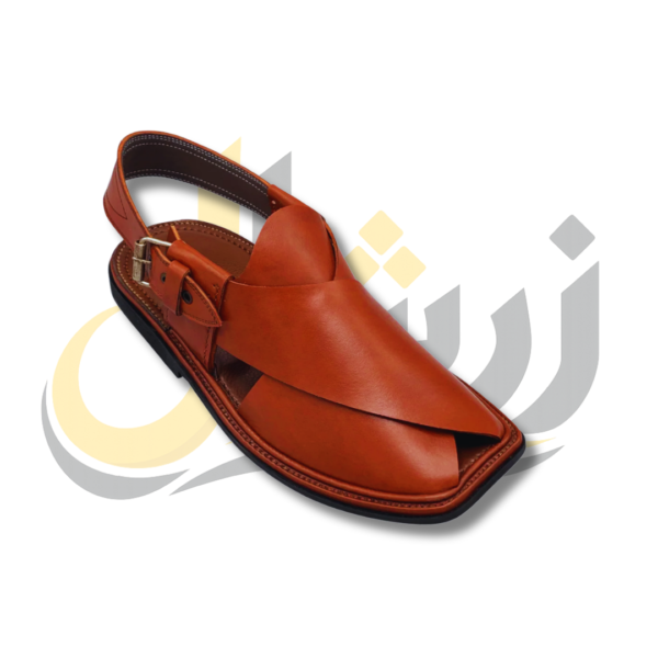 Burgundy Gol T Peshawari Chappal