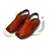 Burgundy Gol T Peshawari Chappal