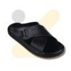 Black Medicated Slippers X for Men - Soft Padded Daily Wear