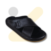 Black Medicated Slippers X for Men - Soft Padded Daily Wear