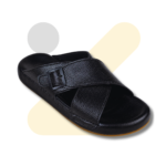 Black Medicated Slippers X for Men - Soft Padded Daily Wear