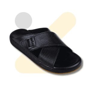 Black Medicated Slippers X for Men - Soft Padded Daily Wear