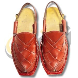 Burgundy Norozi Peshawari Chappal