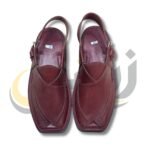 Radish Brown Doted Takidar Medium Sole Peshawari Chappal