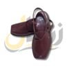 Radish Brown Doted Takidar Medium Sole Peshawari Chappal
