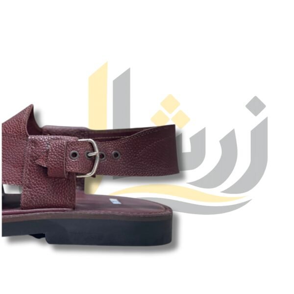 Radish Brown Doted Takidar Medium Sole Peshawari Chappal