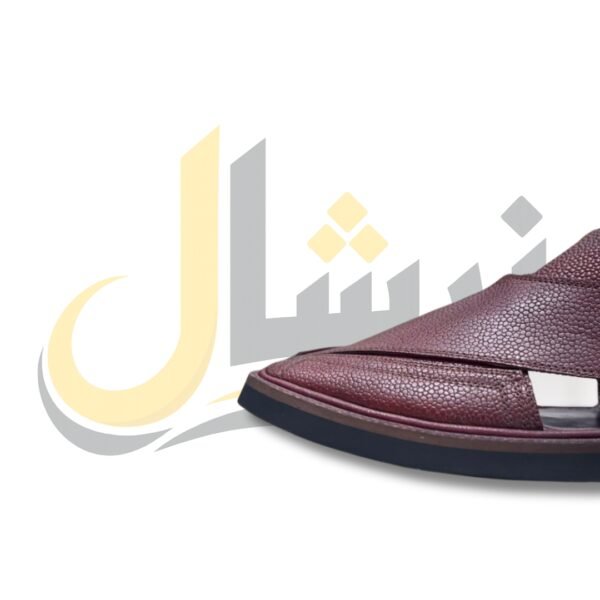 Radish Brown Doted Takidar Medium Sole Peshawari Chappal