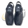 Black Doted Takidar Medium Sole Peshawari Chappal