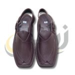 Dark Brown Doted Takidar Medium Sole Peshawari Chappal