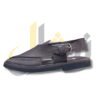 Dark Brown Doted Takidar Medium Sole Peshawari Chappal