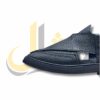Black Doted Takidar Medium Sole Peshawari Chappal