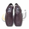 Dark Brown Doted Takidar Medium Sole Peshawari Chappal
