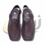 Dark Brown Doted Takidar Medium Sole Peshawari Chappal