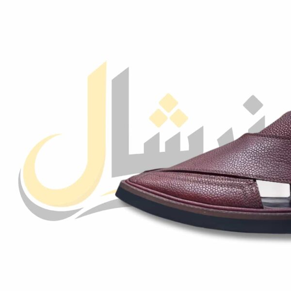 Radish Brown Doted Takidar Medium Sole Peshawari Chappal